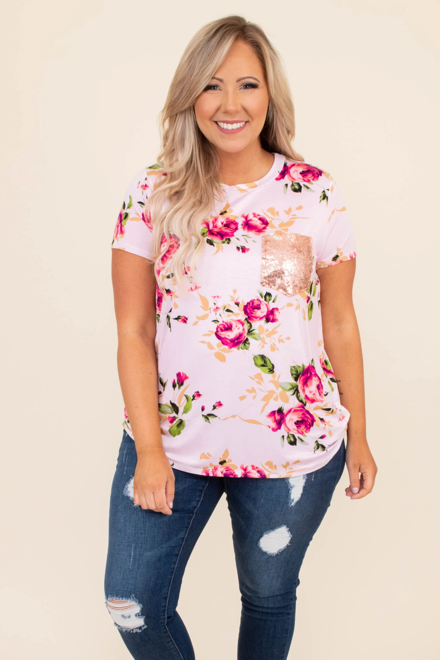 See Us Together Top, Blush 3 See Us Together Top, Blush