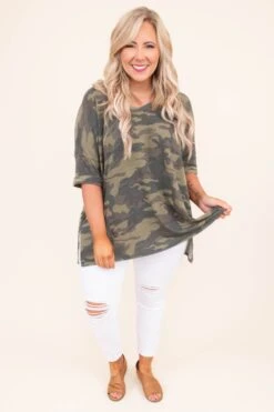Call It Camo Top, Army Green 9 Call It Camo Top, Army Green -Chic Soul Store DSC 4104