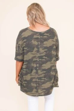 Call It Camo Top, Army Green 12 Call It Camo Top, Army Green -Chic Soul Store DSC 4105