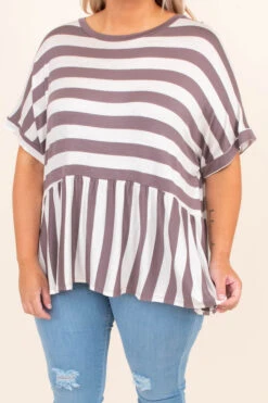 Something On Your Mind Top, Mushroom -Chic Soul Store DSC 4137 cf833e67 a29d 42cf a318 1edceb2ec055