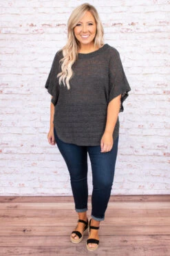 Master Plan Top, Charcoal -Chic Soul Store DSC 4274 Edit 84566e23 88d9 4272 aaaf 65db261d8c34