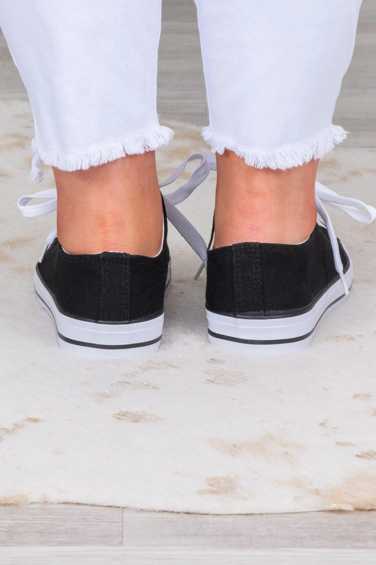 Look On The Bright Side Sneakers, Black 5 Look On The Bright Side Sneakers, Black - Image 3