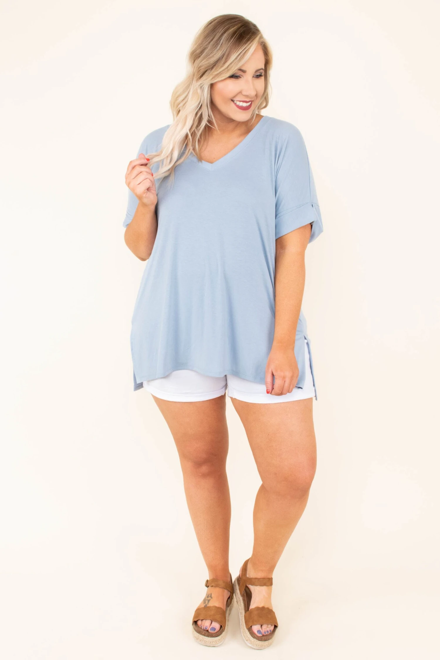 Comfy Travels Top, Ash Blue 4 Comfy Travels Top, Ash Blue - Image 2