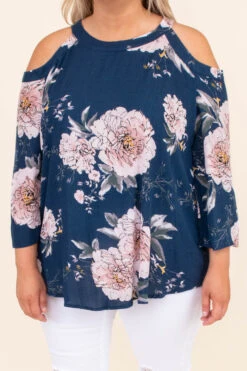 Born This Way Top, Navy -Chic Soul Store DSC 4878 44d13248 3922 46af 8bdf 7e3a49f3551f