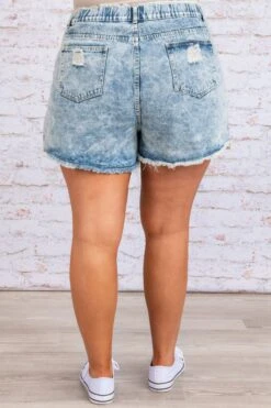 Beach Hangout Shorts, Denim -Chic Soul Store DSC 5078