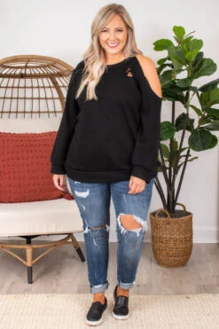 Always Looking Forward Top, Black -Chic Soul Store DSC 5095 Edit 92c405ca 371d 441e 9d91 dc25815cd1e2