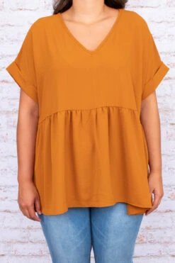 Wide Eyed Gaze Top, Dark Mustard -Chic Soul Store DSC 5142 d18ca1d8 37af 4478 8519 5621f34d53a1