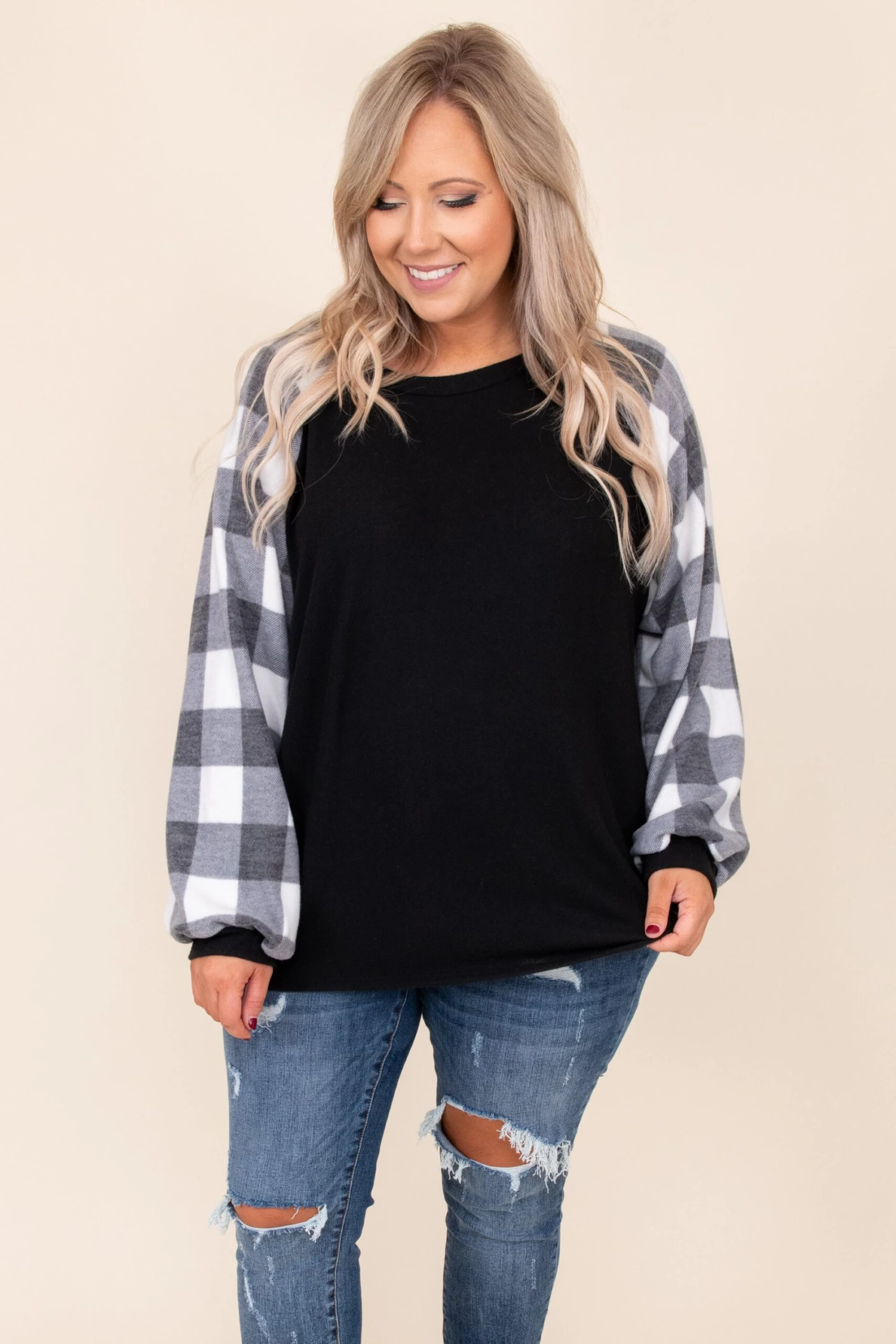 Magic In My Heart Top, Black-Ivory 3 Magic In My Heart Top, Black-Ivory