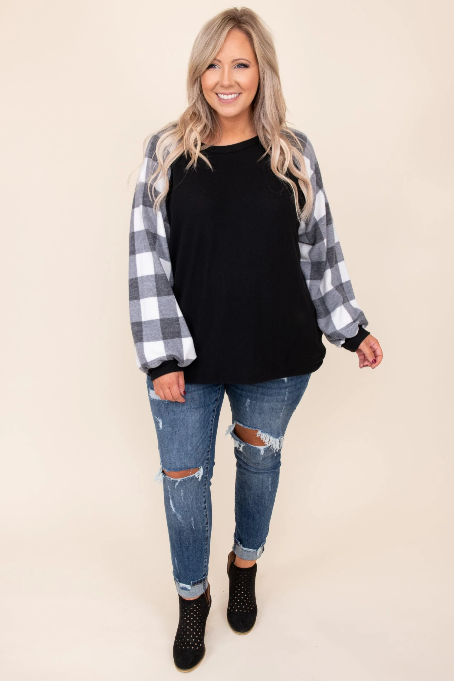 Magic In My Heart Top, Black-Ivory 4 Magic In My Heart Top, Black-Ivory - Image 2