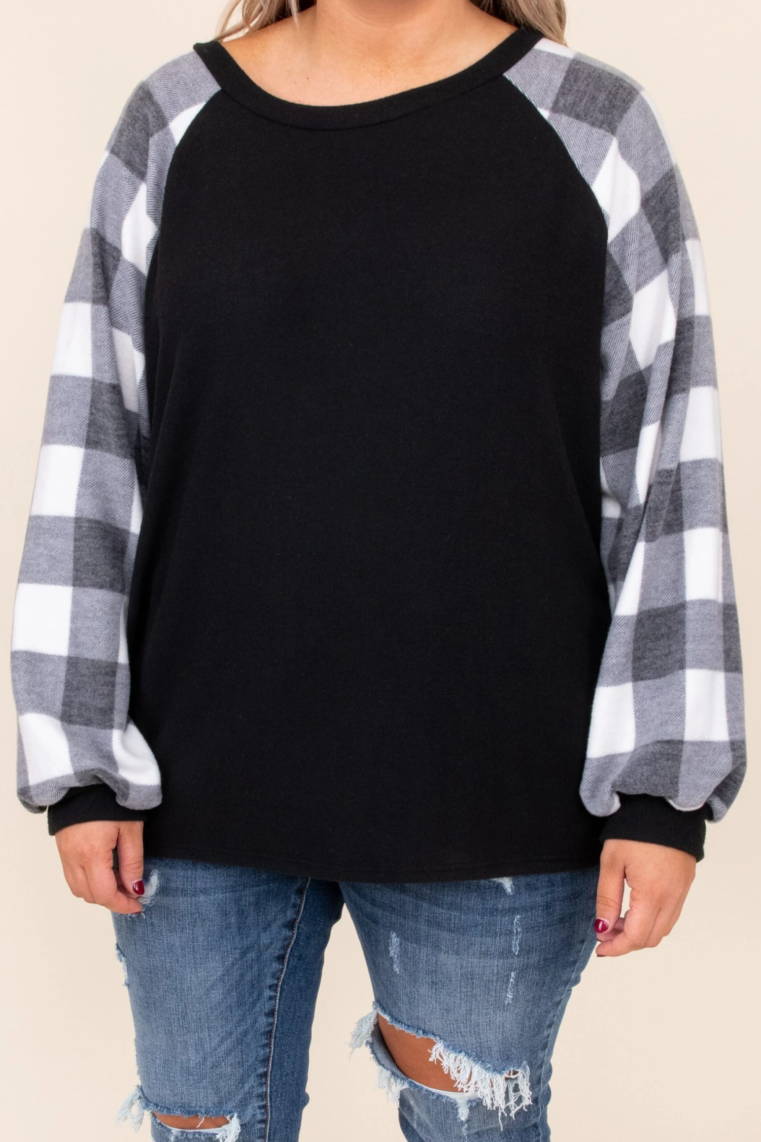 Magic In My Heart Top, Black-Ivory 6 Magic In My Heart Top, Black-Ivory - Image 4