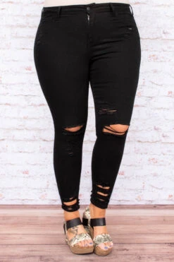 Blank Slate Skinny Jeans, Black -Chic Soul Store DSC 5560 Edit