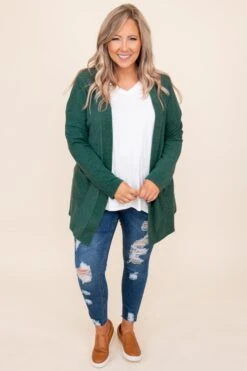 Here For A Lifetime Cardigan, Hunter Green -Chic Soul Store DSC 5811 30ab9410 f6bb 4834 9d70 13c9c34e6980