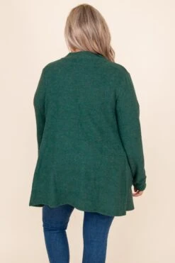 Here For A Lifetime Cardigan, Hunter Green -Chic Soul Store DSC 5814 597296e0 4034 4071 9a03 b6a1dee7c2c9