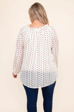 Connect These Dots Blouse, Cream -Chic Soul Store DSC 6214 951998ab befc 448c 90e6 dc134e8112bc