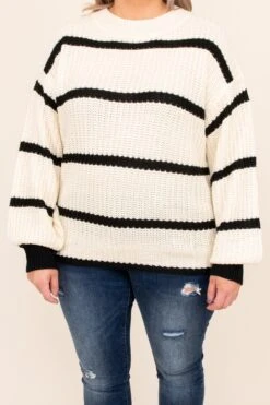 By The Firelight Sweater, White -Chic Soul Store DSC 6403 b613d317 01fb 41c4 ae62 868cef82bf95