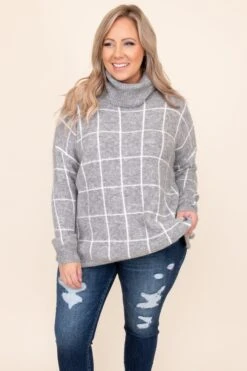 Highline Chic Sweater, Heather Grey