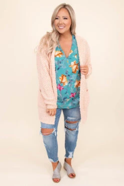 Not Too Late For Love Cardigan, Light Peach 10 Not Too Late For Love Cardigan, Light Peach -Chic Soul Store DSC 6959