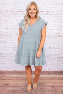 The Princess Is The Hero Dress, Blue-Grey 10 The Princess Is The Hero Dress, Blue-Grey -Chic Soul Store DSC 7089