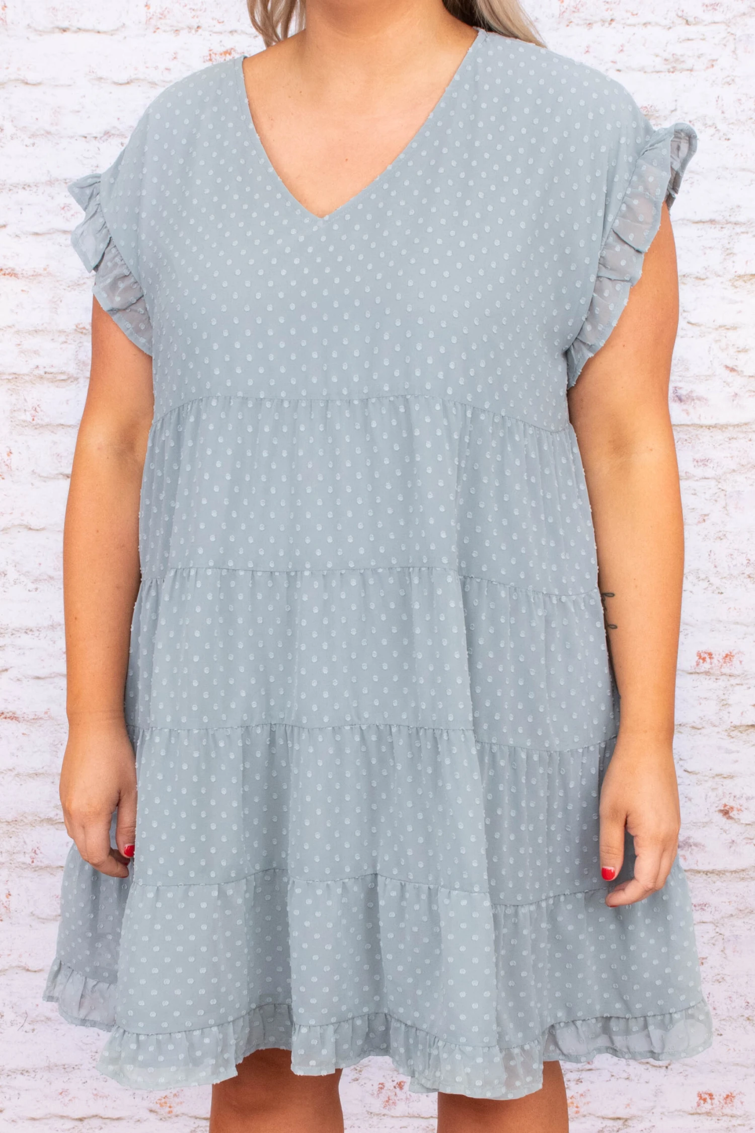 The Princess Is The Hero Dress, Blue-Grey 6 The Princess Is The Hero Dress, Blue-Grey - Image 4