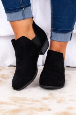 Foot In The Door Booties, Black