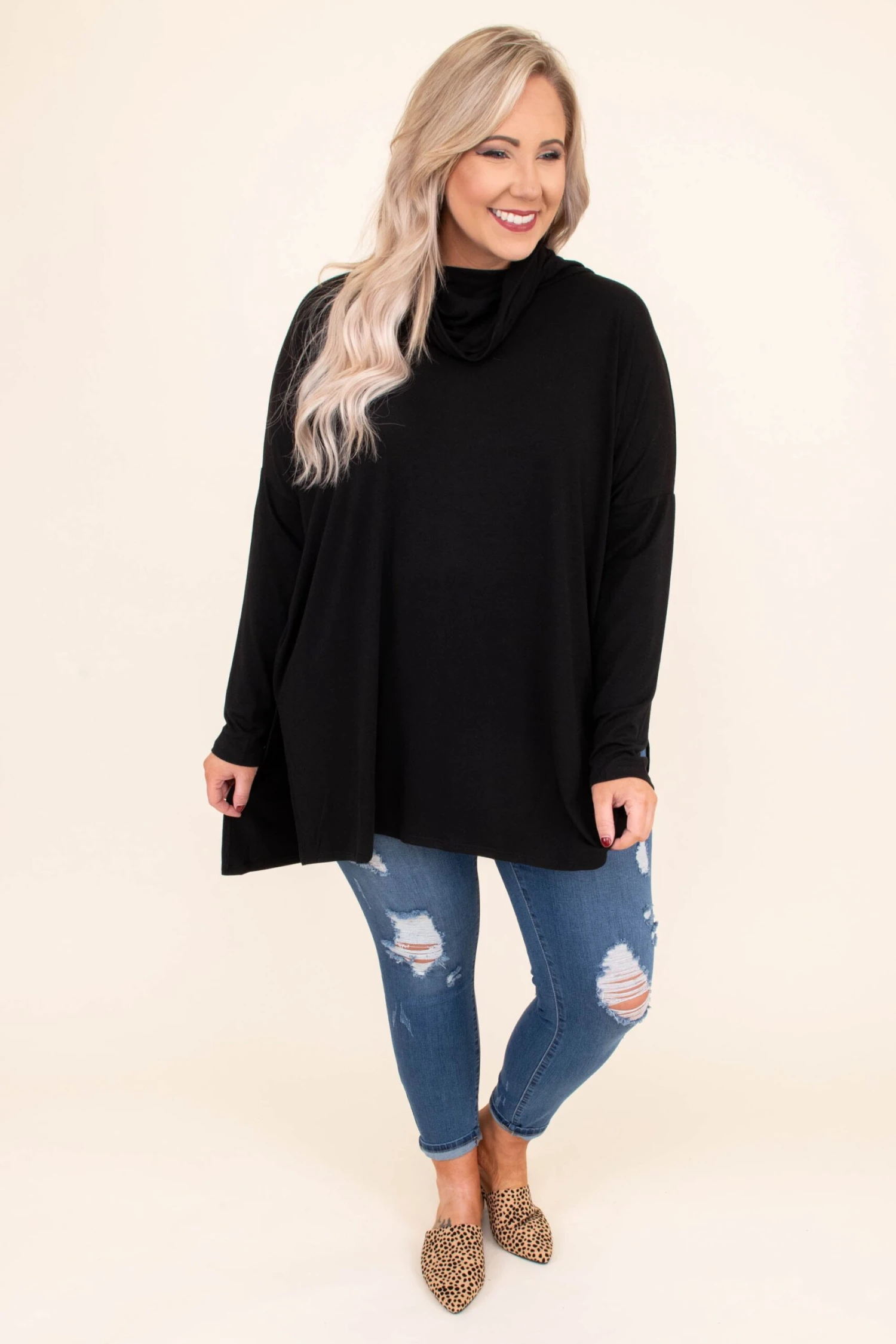 Totally Worth It Tunic, Black 4 Totally Worth It Tunic, Black - Image 2