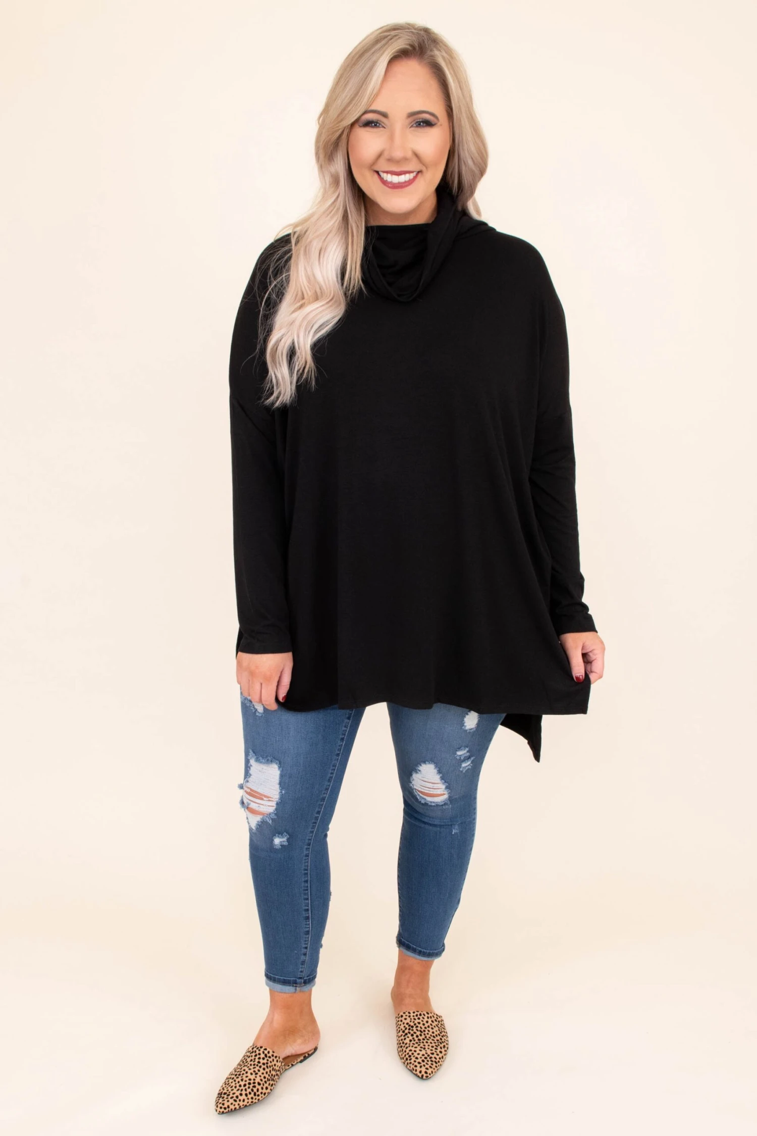 Totally Worth It Tunic, Black 5 Totally Worth It Tunic, Black - Image 3