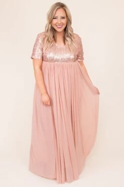 Shining Like A Diamond Dress, Rose Gold -Chic Soul Store DSC 8127 Edit a2acbdae eaa7 4fdc a5c0 6c1f8c789840