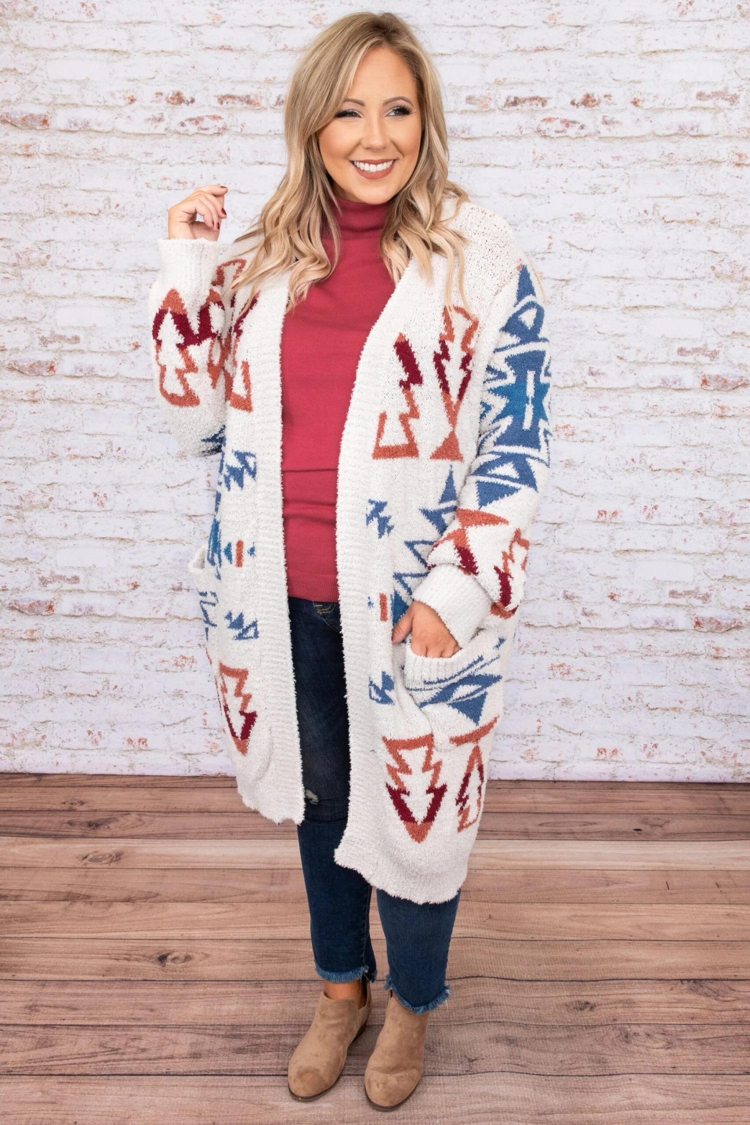 Simple Favor Sweater, Rose 4 Simple Favor Sweater, Rose - Image 2