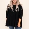 Concert Date Night Top, Black -Chic Soul Store DSC 8685