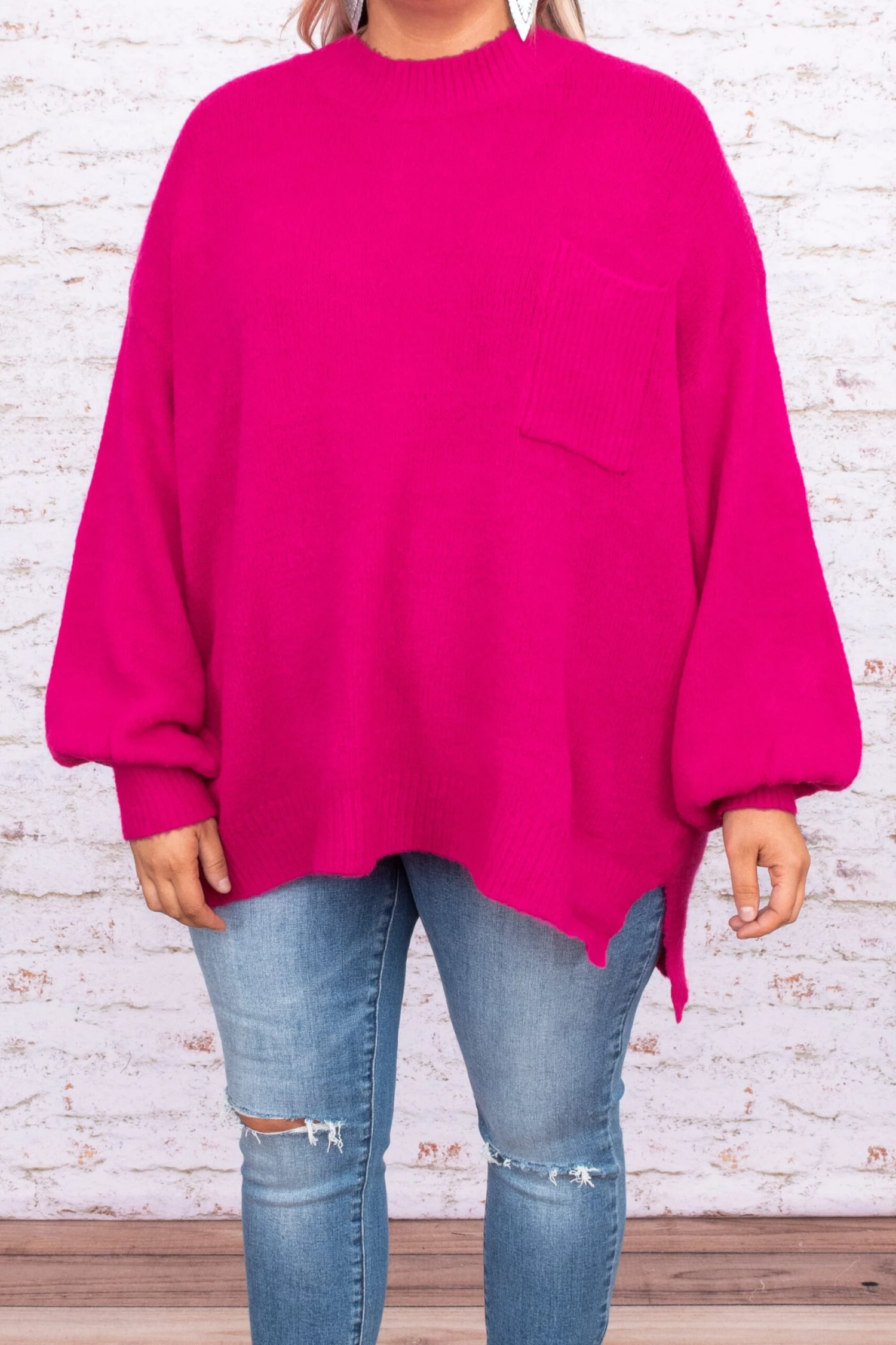 Yours In A Heartbeat Top, Hot Pink 6 Yours In A Heartbeat Top, Hot Pink - Image 4