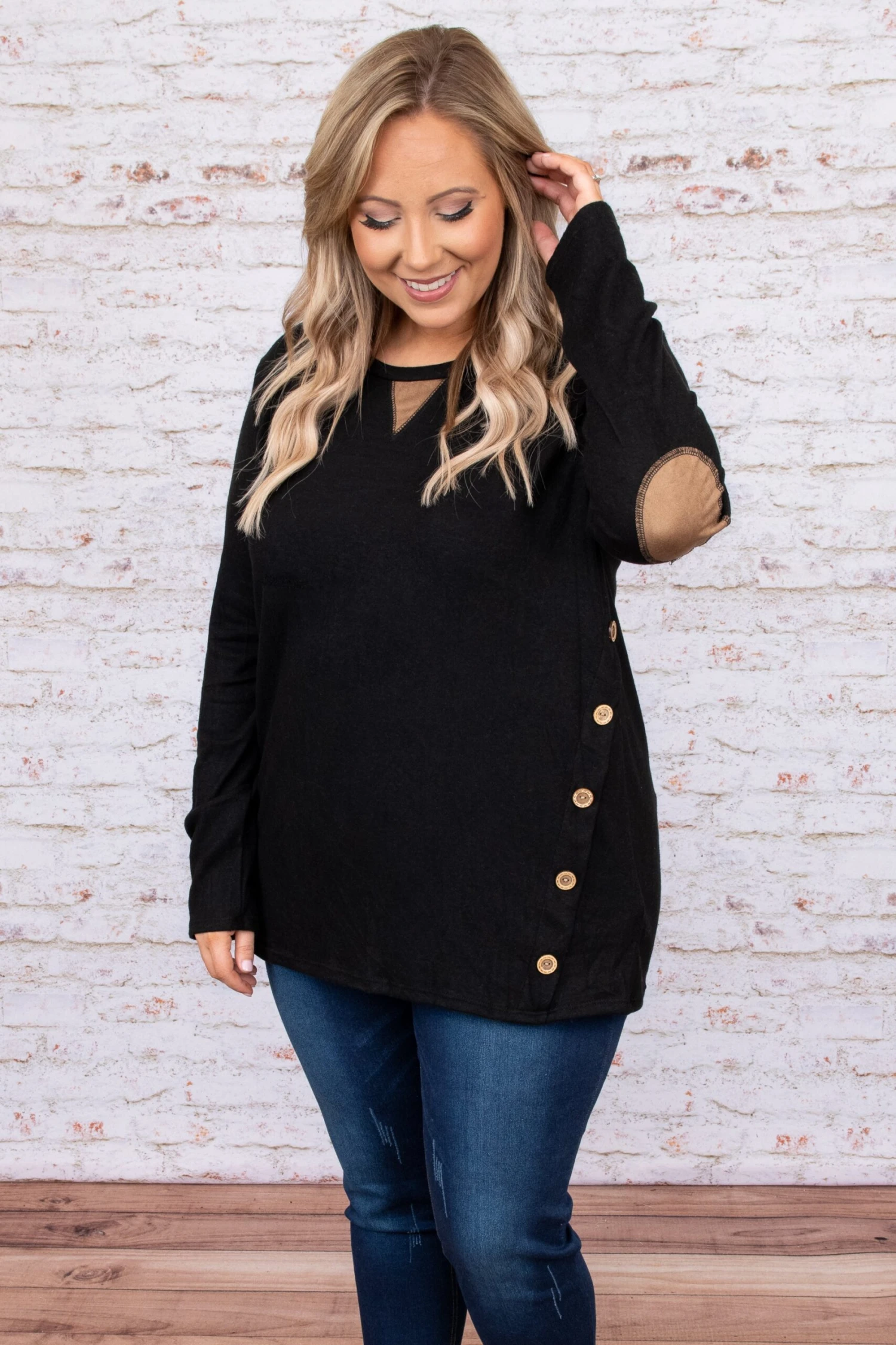 Leaning On You Top, Black 3 Leaning On You Top, Black