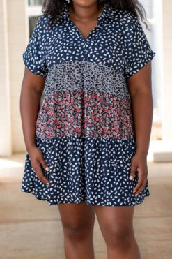 So Darling Dress, Navy 12 So Darling Dress, Navy -Chic Soul Store DSC 8866 d950e725 7440 4c7a b133 56ee07b85620