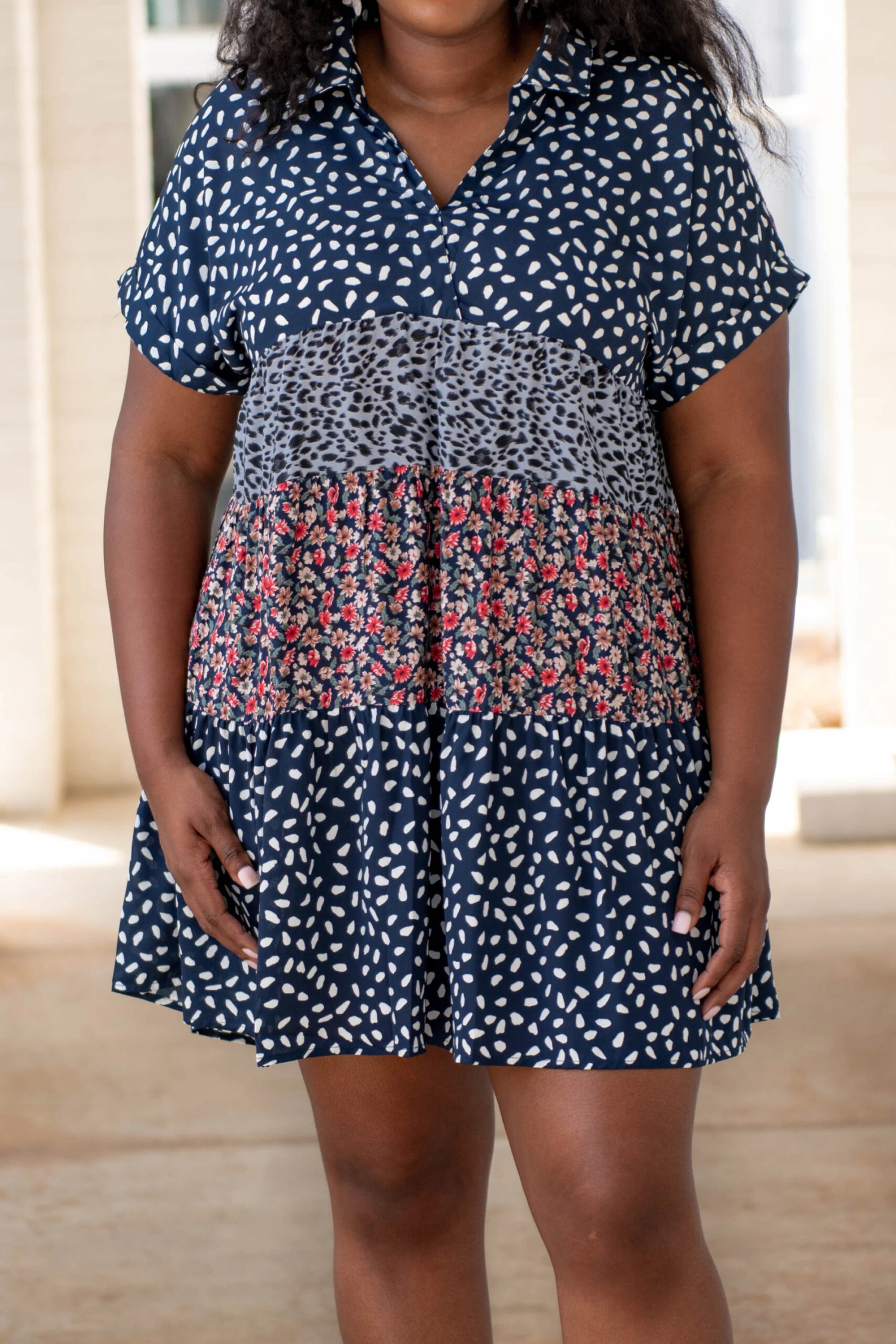 So Darling Dress, Navy 6 So Darling Dress, Navy - Image 4