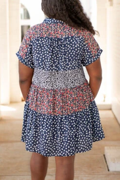 So Darling Dress, Navy 13 So Darling Dress, Navy -Chic Soul Store DSC 8867 95618c57 e027 4617 9cf4 d7ad34056e35