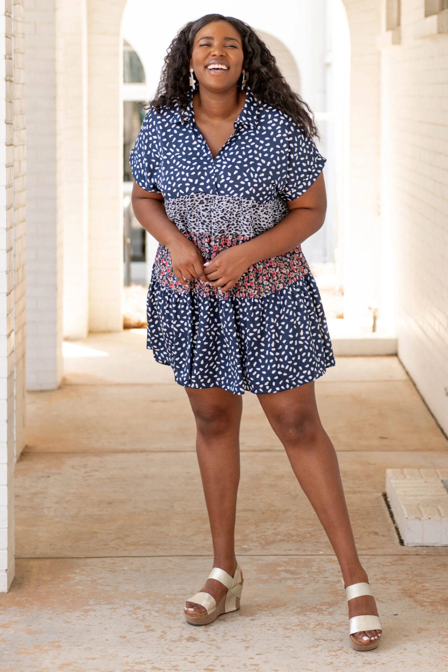 So Darling Dress, Navy 4 So Darling Dress, Navy - Image 2