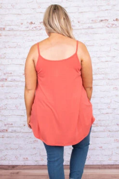 Warm From The Sun Tank, Deep Coral -Chic Soul Store DSC 8937 e83f3ccc 6647 4f69 9433 142e70aa336e