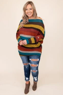 Fall's Embrace Top, Rust-Multi -Chic Soul Store DSC 9275 7f8df41c 12f8 4a62 9275 a9ad7b8277e7