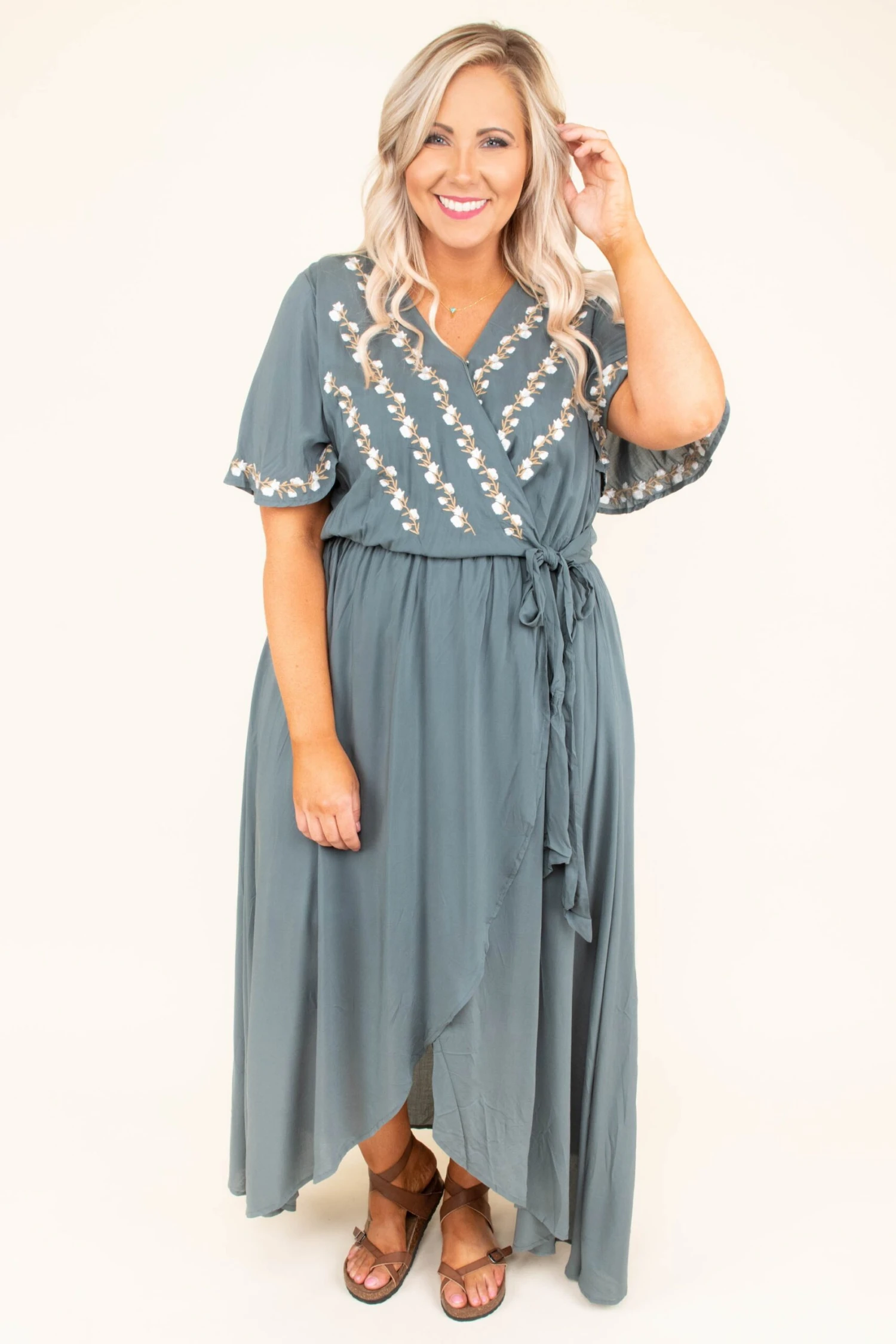 Born To Be Free Dress, Green 4 Born To Be Free Dress, Green - Image 2