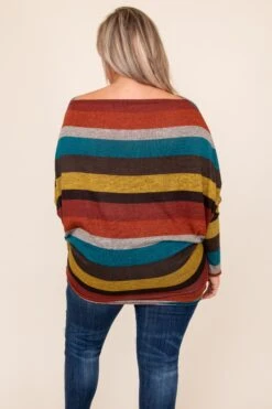 Fall's Embrace Top, Rust-Multi -Chic Soul Store DSC 9278 Edit 237c4c30 816e 4dc5 8c75 ed77d1d2cf36