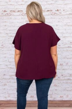 Hiding My Heart Blouse, Eggplant -Chic Soul Store DSC 9385 435c1d50 8913 45ca ad79 64cdfda58092