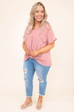 Hiding My Heart Blouse, Mauve 9 Hiding My Heart Blouse, Mauve -Chic Soul Store DSC 9540