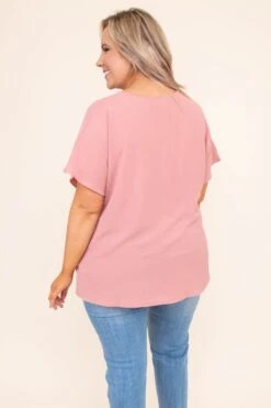 Hiding My Heart Blouse, Mauve 12 Hiding My Heart Blouse, Mauve -Chic Soul Store DSC 9542