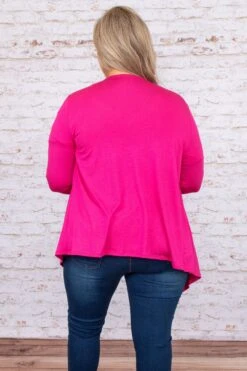 Flirting With Brunch Cardigan, Fuchsia -Chic Soul Store DSC 9940 dd0300bf 2c12 488b a0cd 2ce4e00c6351