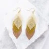 Autumn Leaves Earrings, Brown-Multi