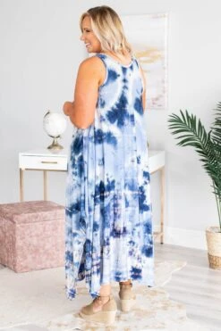 Sweet Visions Maxi Dress, Blue -Chic Soul Store DSC 9962 Edit