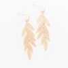 Dainty Leaves Earrings, Gold 2 Dainty Leaves Earrings, Gold -Chic Soul Store DaintyLeavesEarrings Gold 0189