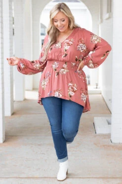 Dainty Petals Top, Terracotta 10 Dainty Petals Top, Terracotta -Chic Soul Store DaintyPetalsTop Terracotta 4769