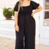 Dancing Under The Stars Jumpsuit, Black -Chic Soul Store DancingUnderTheStarsJumpsuit Black 9723
