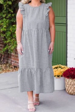 Dare To Be Dreamy Midi Dress, Black -Chic Soul Store DareToBeDreamyMidiDress Black 2