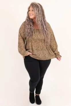 Daring In This Top, Brown 9 Daring In This Top, Brown -Chic Soul Store DaringInThisTop Brown 0312 2